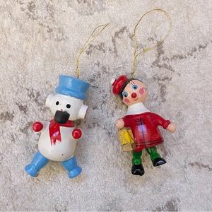 Vintage Wooden Christmas Ornaments